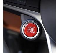 décoration de voiture Compatible Avec Alfa Pour Romeo Pour Giulia Pour Stelvio 2017 2018 2019 2020 Couvercle De Bouton-poussoir D'allumage Et De Démarrage Du Moteur,