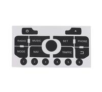 décoration de voiture Compatible avec Citroen pour C3 C5 Autocollant de réparation de bouton de voiture bouton poussoir de radio de navigation