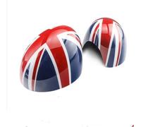 Décoration de voiture Compatible Avec Mini Pour Cooper R50 2 Pièces Couvercle De Rétroviseur Latéral Autocollant De Coque (pliage Manuel)(Color 4,RHD)