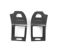 DéCoration de Voiture Compatible avec Mitsubishi pour Pajero V80 V93 2007-2021 Style fibre de carbone Accessoires de garniture de couvercle de sortie de climatisation intérieure (Color : B)