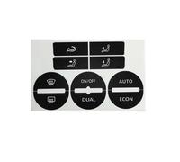 décoration de voiture Compatible avec VW pour PASSAT 2005-2010 Autocollant bouton tableau bord voiture Autocollant réparation climatisation voiture Autocollant bouton climatisation console