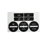 décoration de voiture Compatible avec VW pour Passat 2005-2010 Autocollants pour boutons console centrale intérieure voiture autocollants réparation usés pour boutons climatisation de voiture