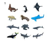 Décoration De Voiture En Pvc, 12 Pièces/Ensemble, Modèle Animal Vif Simulé, Vie Marine, Ornement, Aide Pédagogique, Artisanat, Cadeaux