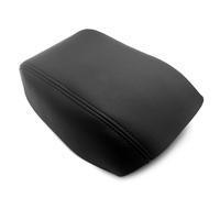 Décoration de voiture Garniture De Remplacement De Boîte De Couvercle De Console D'accoudoir Central De Style De Voiture En Cuir Microfibre Pour Golf 6 MK6 2010-2013(Noir)