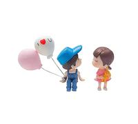 Décoration de voiture mignon dessin animé Couple figurine d'action ballon décoration voiture mignon Couple bijoux tableau de bord dans les moulures intérieures ornements