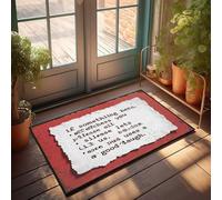 Décoration d'entrée avant Profitez du voyage : un rappel léger de rire! Paillasson pour votre chambre Accessoires pour homme (65 x 90 cm)