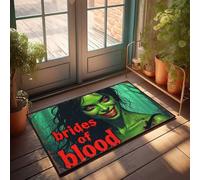 Décoration d'entrée d'entrée avec inscription « Bloody Brides : A Haunting Halloween Poster Doormat Men Cave Decor Mats For Sleeping On The Floor » (50 x 80 cm)