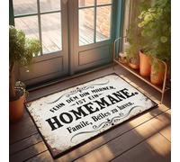 Décoration d'entrée d'entrée pour la maison loin de la maison : un havre de paix pour la famille et le confort Paillasson Home Goods Country Décorations pour la maison (50 x 80 cm)