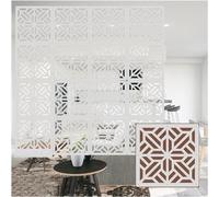 Décoration des cloisons de maison Séparateur de pièce suspendu, écran de panneau de séparation en plastique et bois creux semi-privé étanche, salon d'hôtel Séparateurs de pièces suspendus(20pcs)