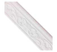décoration des pieds, Plinthe de garniture murale 3D auto-adhésive en mousse PE multicolore 90x3 pouces(White)
