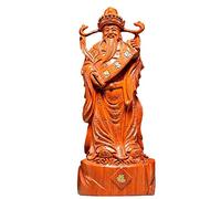 décoration des Statues d'art, Statue du Dieu de la Richesse Décoration Feng Shui Acajou 25x10x60cm