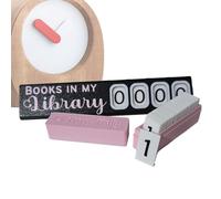 Décoration d'étagère - Présentoir décoratif pour comptage de livres dans ma bibliothèque - Ornement pour appartement, maison, école, étude, salon, bibliothèque, dortoir, femme lecteur, homme