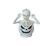 Décoration d'Halloween 2026 - Décoration de table élégante pour figurine minimaliste - Artisanat décoratif avec bougeoir effrayant - Ornement gothique pour Halloween - Sculpture sombre comme Wohnac