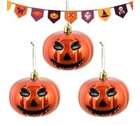 Décoration d'Halloween - 3 boules décoratives pour Halloween, travaux manuels d'expression de terreur pour branches, décoration de la maison, poignées de porte de cheminée