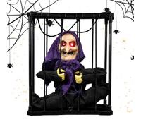 Décoration d'halloween Animée Yeux électriques Lumineux à Effet sonore