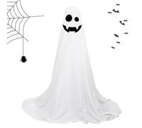Décoration d'Halloween de fantômes, décoration de fantômes d'Halloween - Fantôme effrayant qui brille dans le noir, fantômes brillants avec lumières de chaîne, décoration