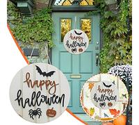 DéCoration D'Halloween Décoratif Halloween Tenture Murale Signe Welcome Garden Home Ornement Decoration & Hangs Sous Main Bureau Fille Ado (as picture, One Size)
