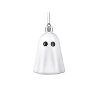 Décoration d'Halloween fantôme à suspendre en plastique blanc pour fête, sapin de Noël, décoration d'intérieur, cadeau