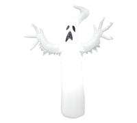 Décoration d'Halloween fantôme gonflable de 1,8 m - Fantôme blanc brillant pour hantise extérieur/intérieur