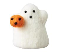 Décoration d'Halloween - Ornement amusant en feutre qui tient une - Jolie décoration fantôme d'Halloween - Pour table, vacances, lieu de travail, festival, extérieur, maison, événement