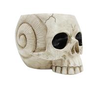 Décoration d'halloween - Paute de Fleurs squelettes - Vase de crâne | Pot créatif pour décorations de Jardin à partir de résine synthétique | Candy Peel, Pot Facile à Nettoyer pour Les décorations de