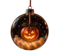 Décoration d'Halloween - Pendentif boule lumineuse LED - Bijou incassable | Boule LED en acrylique incassable - 11 cm - Pour l'intérieur et l'extérieur - Pour rebords de fenêtre, cour, arbre, Noël et