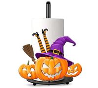 Décoration d'Halloween pour salle de bain, cuisine, décoration d'Halloween pour la maison et l'intérieur, chapeau de sorcière pour balai et nain