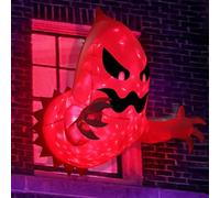 Décoration d'horreur de fantômes gonflables en plein air, décoration de fenêtre d'Halloween avec fantômes volants effrayants, décoration extérieure qui s'est échappée de la fenêtre, pour jardin, fête