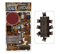 Décoration d'intérieur - 66 pièces de meubles et accessoires double face pour débutants et maîtres identiques - Objets de jeu de rôle pour donjons et dragons - Accessoires de cartes immersifs pour RPG
