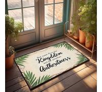 Décoration d'intérieur amusante avec inscription « But Suck First The Kingdom En.Lne Qini Paillasson Man Cave Stuff Tapis de cuisine style ferme (50 x 80 cm)
