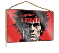 Décoration d'intérieur amusante pour porte Edgar Allan Poe : The Raven'S Haunting Call Panneau en bois Cadeau pour la maison Décoration de porche (15 x 28 cm)