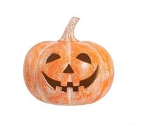 Décoration d'intérieur en forme de citrouille pour l'automne et Halloween, avec design creux pour ajouter de la chaleur avec des bougies ou des lumières LED (17 cm)