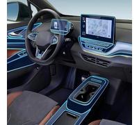 Décoration d'intérieur Film de protection intérieur en TPU pour écran navigation du panneau console centrale voiture, film anti-rayures, pour ID4 Crozz GTX 2021-2024