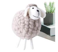 Décoration d'intérieur mignonne - Cadeau pour la nouvelle maison, statuette d'agneau en feutre | Jouet d'agneau en laine feutrée Memento significatif | Pendentif agneau en laine biol