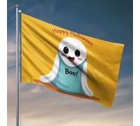 Décoration d'intérieur pour homme Happy Halloween, Boo! Drapeau cool Poster Drapeaux Accessoires de bureau pour homme (120 x 180 cm)