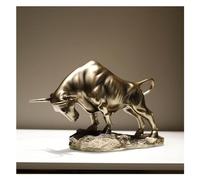 Décoration d'intérieur - Sculpture de décoration de bureau - Statue de taureau en bronze - Décoration de taureau en résine - Grande statue de taureau en résine - Sculpture de taureau en résine -
