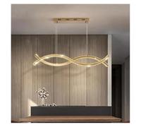Décoration d'intérieur, suspensions en Cristal, Lustre de Salon, Lampe Suspendue, éclairage d'intérieur de Luxe (Blanc Chaud, Longueur 100 cm)
