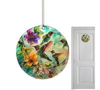Décoration d'oiseau en acrylique 2D - Colibri - Art plat qui exprime la gratitude à l'intérieur et à l'extérieur - Pour le jardin et la cuisine