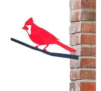 Décoration d'oiseaux de pic, ornements en métal en bois d'orage - Sculptures d'art métal de colibri de l'arrière-cour | Décoration de pic d'oiseau créatif en métal pour clôture, boîte aux lettres