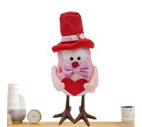 Décoration d'oiseaux phosphorescents - 20 cm, ornement de table de la Saint-Valentin, figurine d'oiseau coloré | Décoration de table d'animaux drôles pour la maison, le studio, le restaurant, la salle