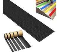Décoration du bord de l'escalier, Bordure d'escalier antidérapante, autocollante, imperméable, multicolore, plusieurs tailles(Noir,6cm/2.4in)
