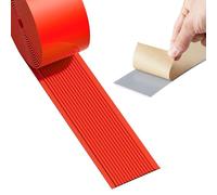 Décoration du bord de l'escalier, Nez de marche autocollant en vinyle multicolore, 1 à 3 m, lot de 51(Rosso,2.1m/82.7in)