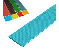 Décoration du bord de l'escalier, Nez de marche autocollant imperméable multicolore, plusieurs tailles, for escaliers intérieurs et extérieurs(Blu,1m/39.4in)
