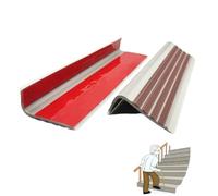 Décoration du bord de l'escalier, Nez de marche en L 5 x 2,5 cm, adhésif, antidérapant, phosphorescent, multicolore, 1 m à 2,3 m, for intérieur et extérieur(Bruin,L 1.9m/74.8in)