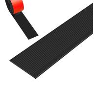 Décoration du bord de l'escalier, Nez de marche en vinyle autocollant, antidérapant, imperméable, multicolore, plusieurs tailles(Noir,3m/118in)
