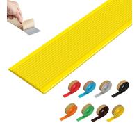 Décoration du bord de l'escalier, Protection de bord d'escalier autocollante, antidérapante, imperméable, multicolore, plusieurs tailles(Giallo,1.6m/63in)