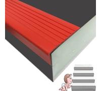 Décoration du bord de l'escalier, Ruban de protection for marches et rebords multicolore 40 à 400 pouces(Rosso,90inch)