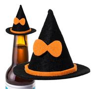 Décoration Du Chapeau De Sorcière - Petit D'Halloween, Garniture Supérieure De Bouteille De Vin | Mini Décor De Crépuscule Pour La Maison, La Fête, La Bibliothèque, La Lampe, Le Bureau, La