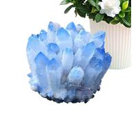 Décoration du groupe : pierres d'énergie vertes, minéraux curatifs, écran de roche spirituelle, sculpture de pierres précieuses naturelles, accent de quartz brut | Accessoire de méditation Pa