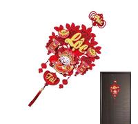 Décoration du Nouvel An chinois, décoration du Nouvel An chinois, couplet de printemps vietnamien avec lettre Fu, conversation chinoise | Pendentif pour festival du printemps pour décoration de la